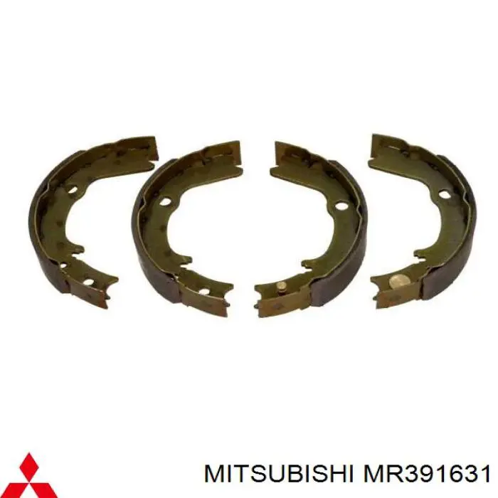 Купить MR391631 Mitsubishi Задние барабанные тормозные колодки