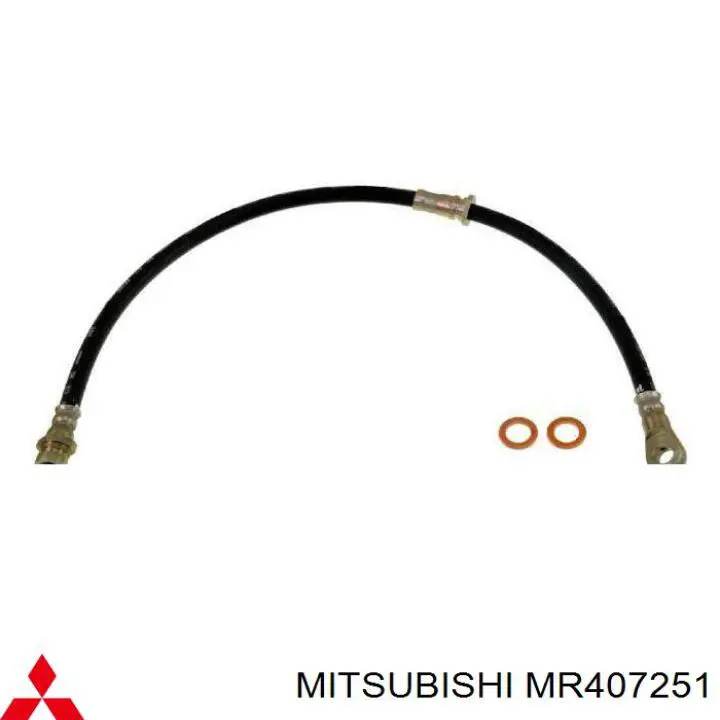 MR407251 Mitsubishi шланг тормозной задний