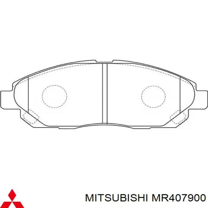 Передние тормозные колодки MR407900 Mitsubishi