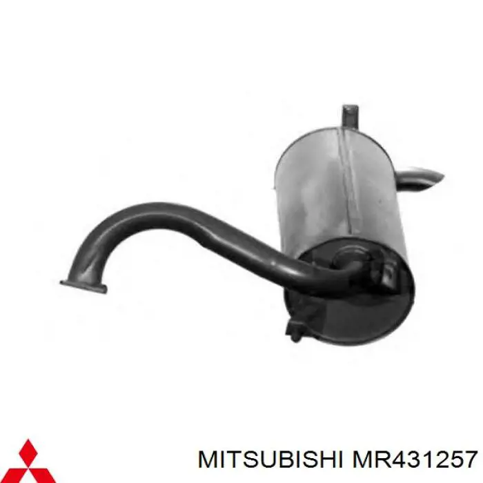 Купить MR431257 Mitsubishi Глушитель задний
