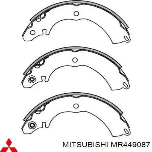 Задние барабанные колодки K6729 Kashiyama