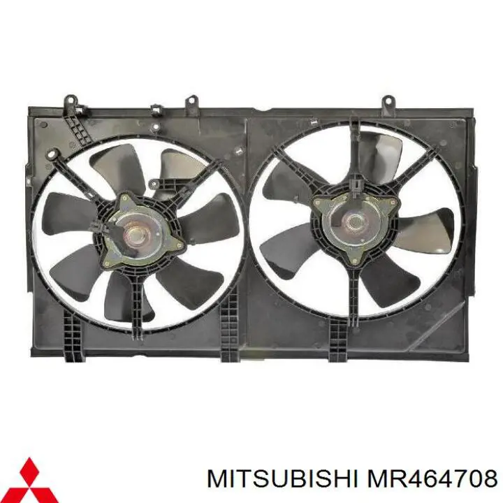 Ventilador (roda de aletas) do radiador de esfriamento esquerdo Mitsubishi MR464708