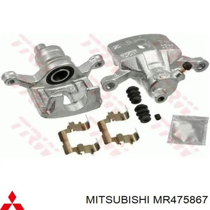 Suporte do freio dianteiro esquerdo MR475867 Mitsubishi