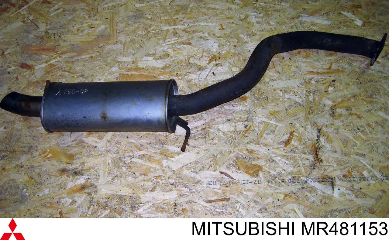 MR481153 Mitsubishi silenciador, parte traseira