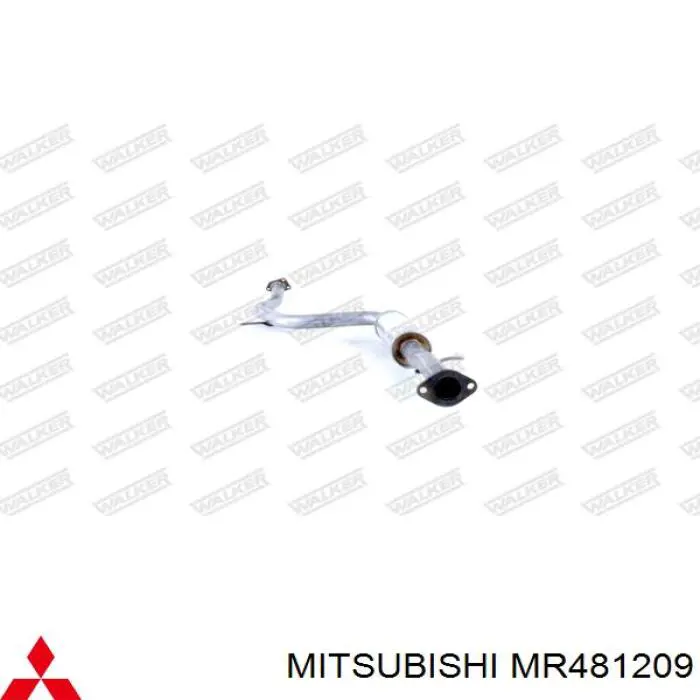 Silenciador del medio MR481209 Mitsubishi