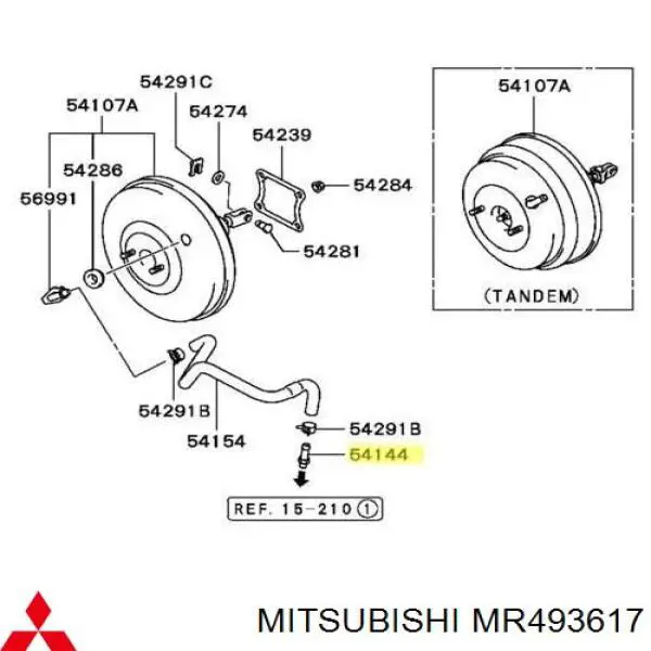 MMR493617 Mitsubishi 