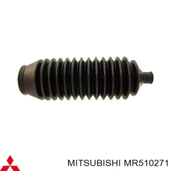 MR510271 Mitsubishi bota de proteção esquerda do mecanismo de direção (de cremalheira)
