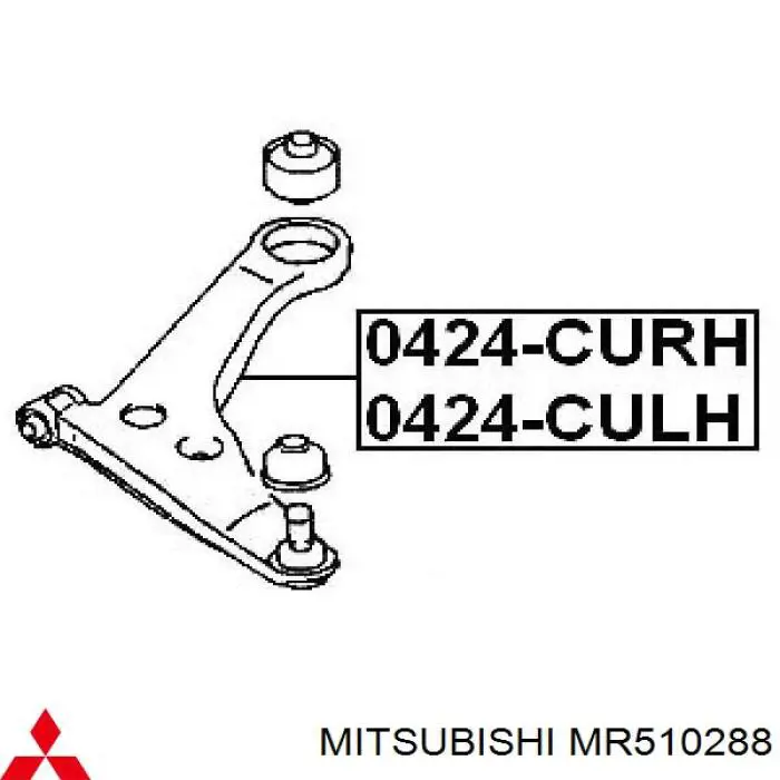 Сайлентблок передней подвески Mitsubishi MR510288 цена, от 3.80 USD