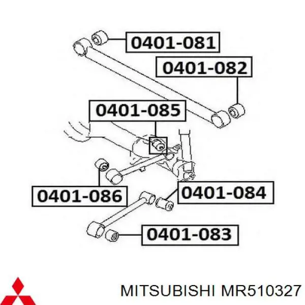 Сайлентблок заднего продольного верхнего рычага Q0052477 Q-fix