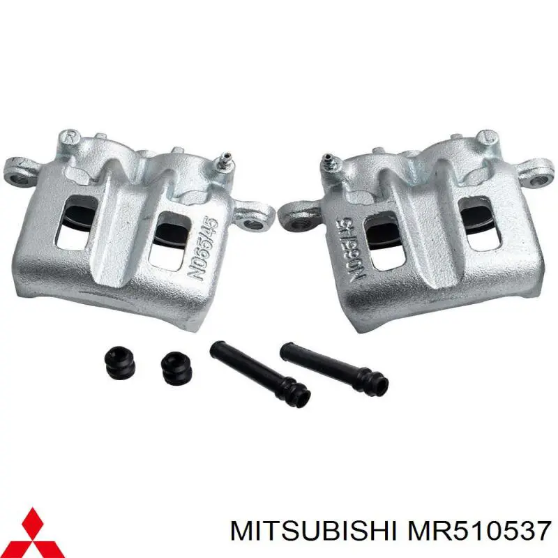 Купить MR510537 Mitsubishi Суппорт тормозной передний левый
