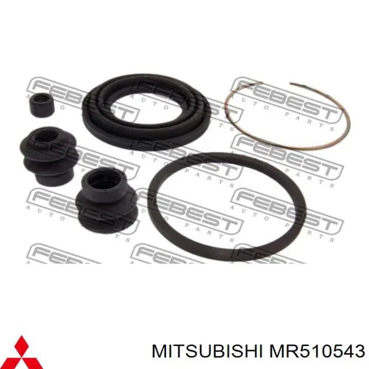 Juego de reparación, pinza de freno trasero MR510543 Mitsubishi