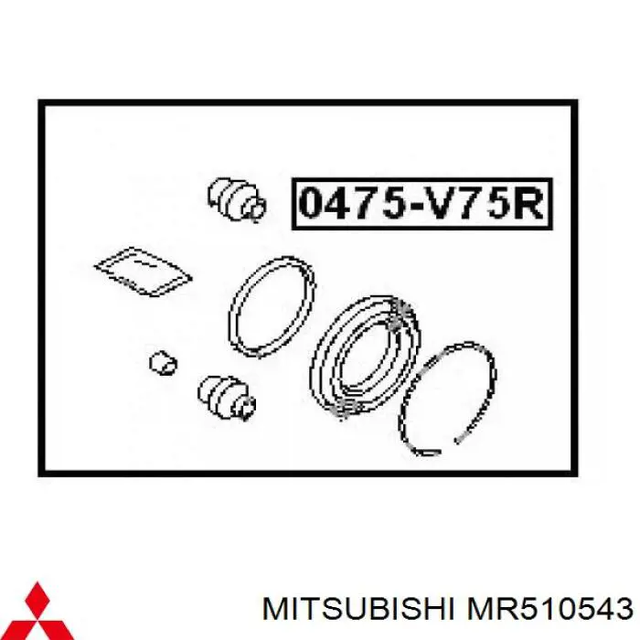 Купить MR510543 Mitsubishi Ремкомплект суппорта тормозного, заднего