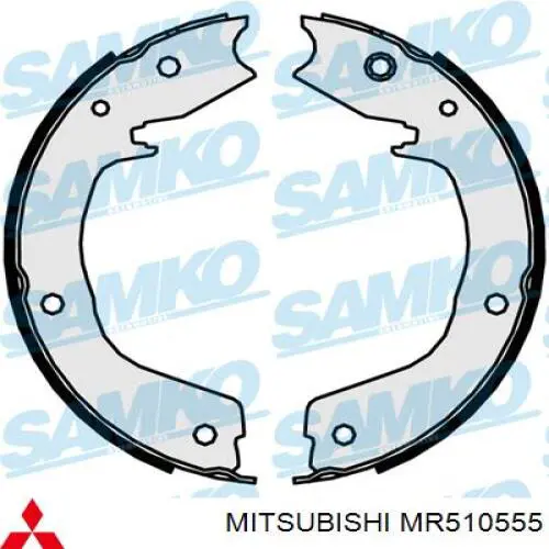 Тормозные колодки стояночного тормоза Mitsubishi MR510555 цена, от 25.31 USD