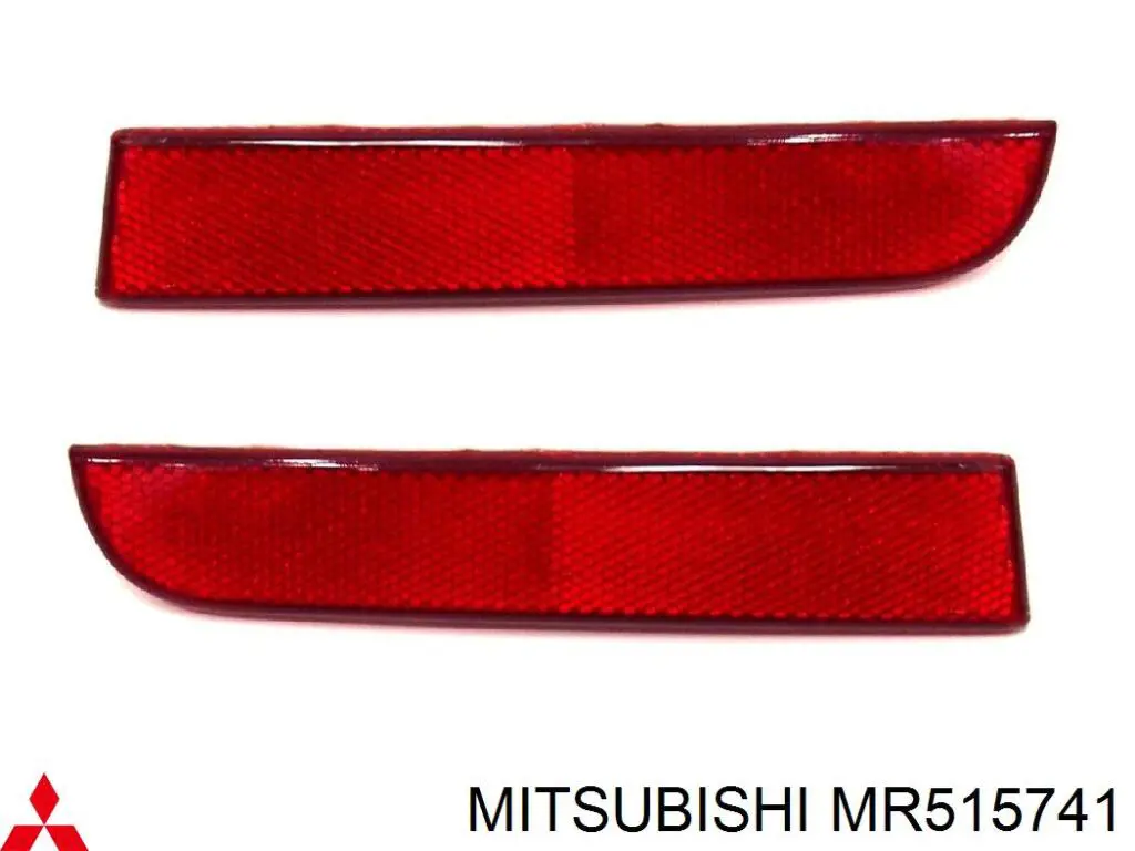 Retrorrefletor (refletor) do pára-choque traseiro esquerdo para Mitsubishi Lancer (CY_A, CZ_A)