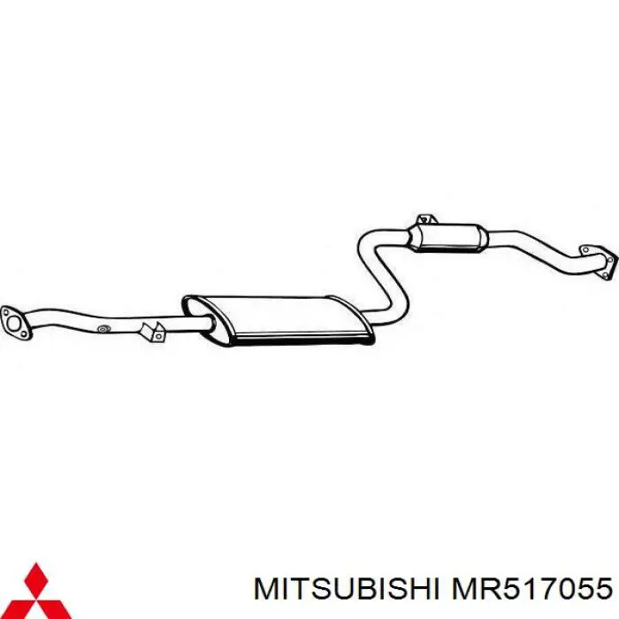 Центральная часть глушителя MR517055 Mitsubishi