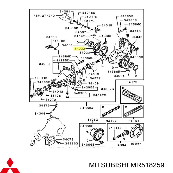  MR518259 Mitsubishi