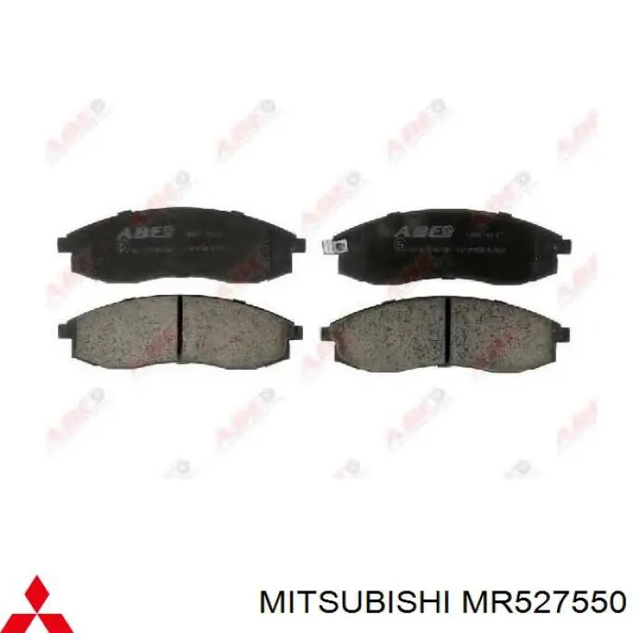 MR527550 Mitsubishi передние тормозные колодки
