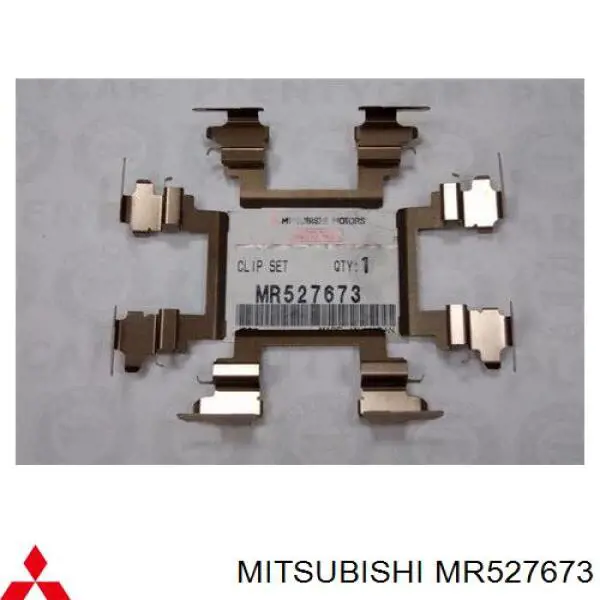 Комплект пружинок крепления дисковых колодок передних MITSUBISHI MR527673