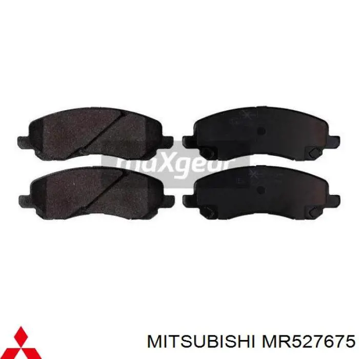 Колодки тормозные передние дисковые MITSUBISHI MR527675