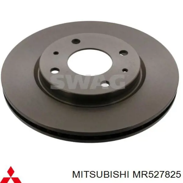MR527825 Mitsubishi диск тормозной передний