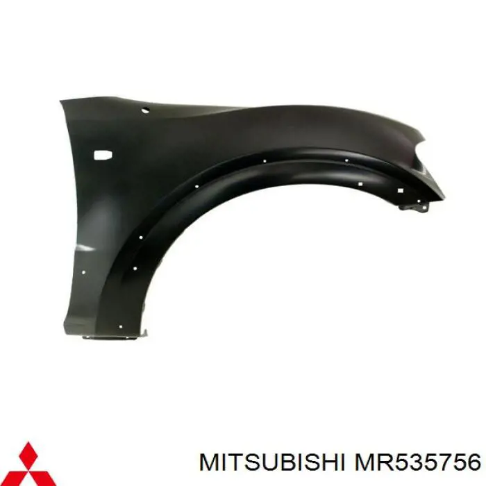 MR535756 Mitsubishi крыло переднее правое