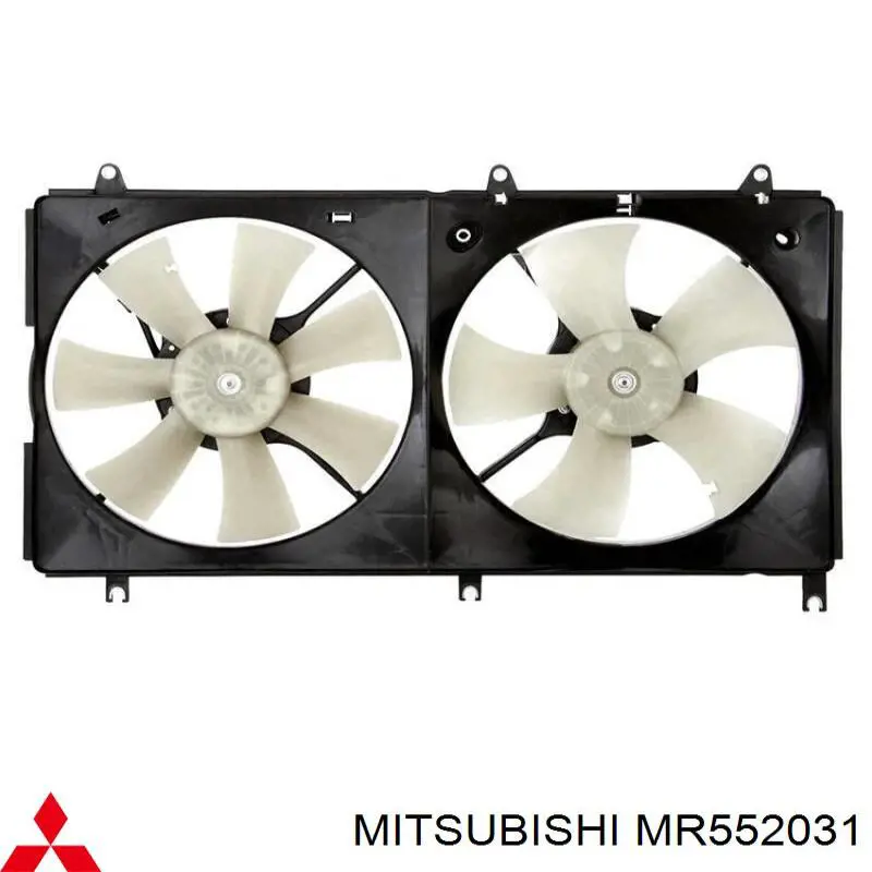 Купить MR552031 Mitsubishi Мотор вентилятора системы охлаждения левый