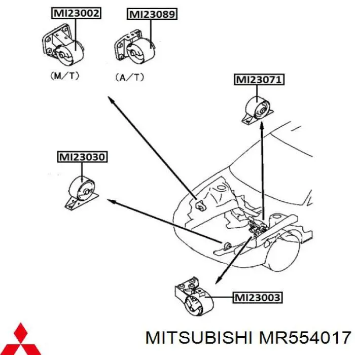 Подушка двигателя GSP 532164