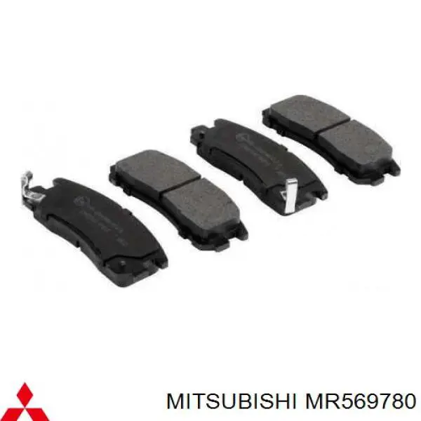 Pastillas de freno traseras MR569780 Mitsubishi