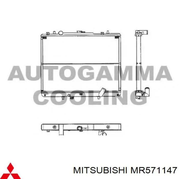 MR571147 Mitsubishi радиатор