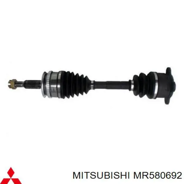 Полуось (привод) передняя правая Mitsubishi MR580692