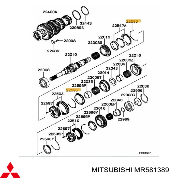 MR581389 Mitsubishi 