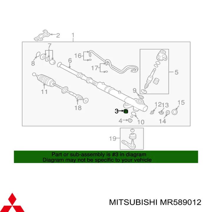 ASBMI1038 Tenacity Ремчасть рулевой рейки