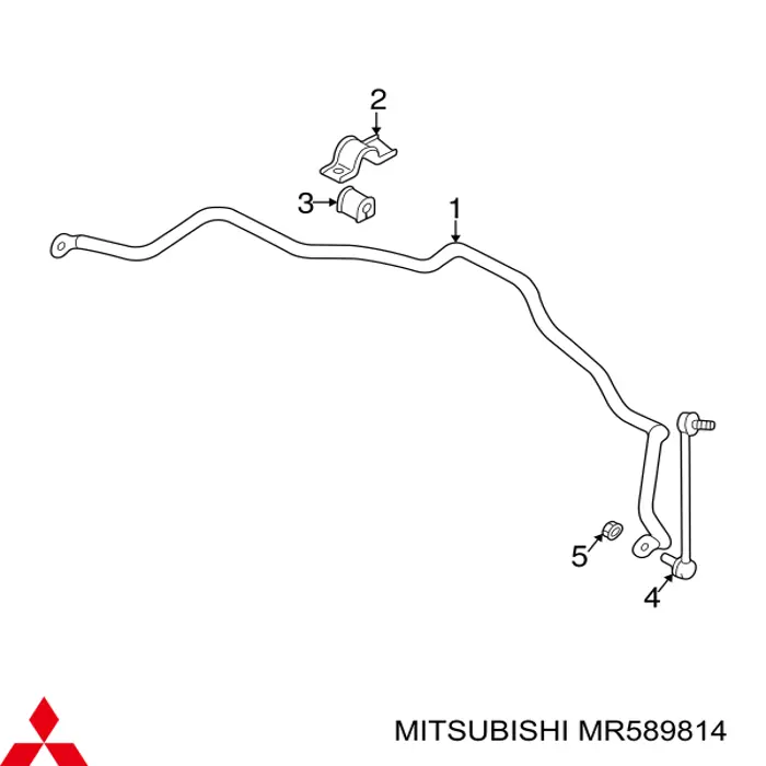 Втулка переднего стабилизатора Mitsubishi MR589814 цена, от 4.40 USD