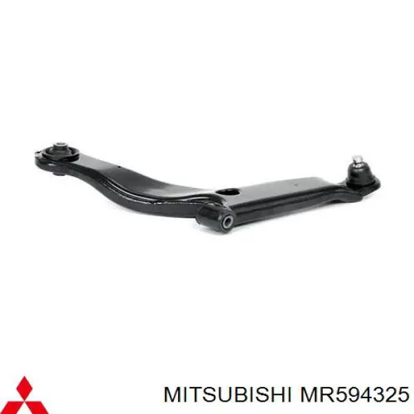 Barra oscilante, suspensión de ruedas delantera, inferior izquierda MR594325 Mitsubishi