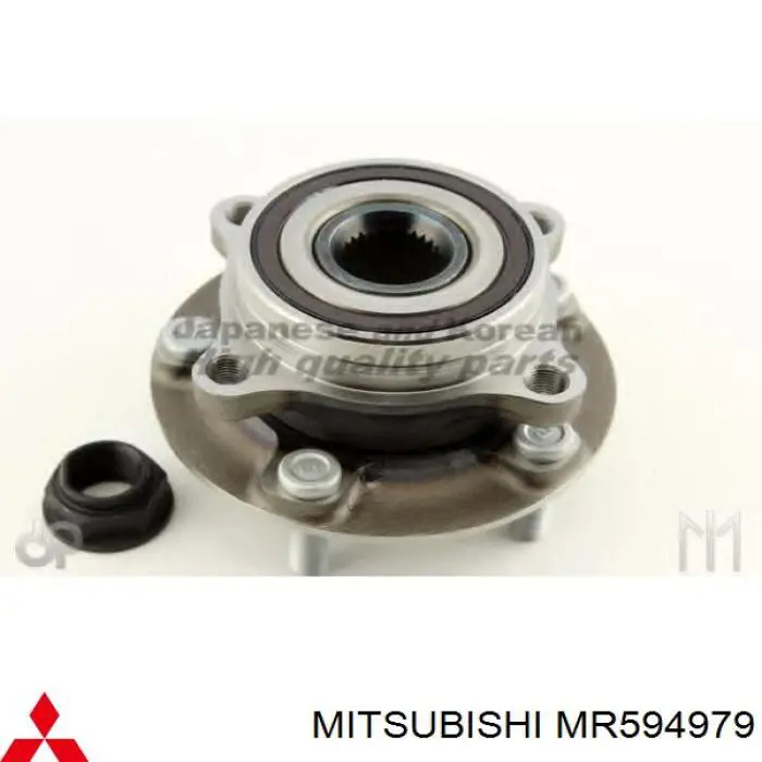 Cubo de rueda delantero MR594979 Mitsubishi