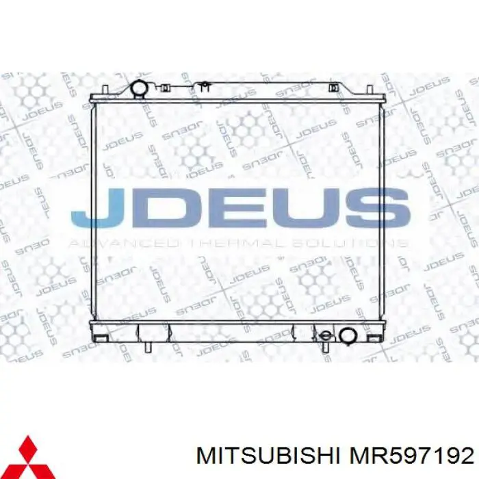 Радиатор охлаждения двигателя Mitsubishi MR597192 цена, от 103.88 USD
