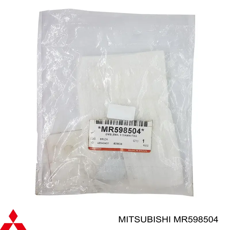 MR598504 Mitsubishi эмблема решетки радиатора