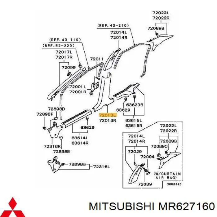 MR627160 Mitsubishi 