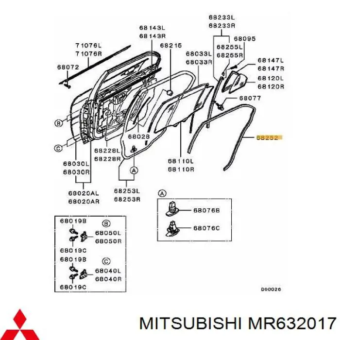  MR632017 Mitsubishi