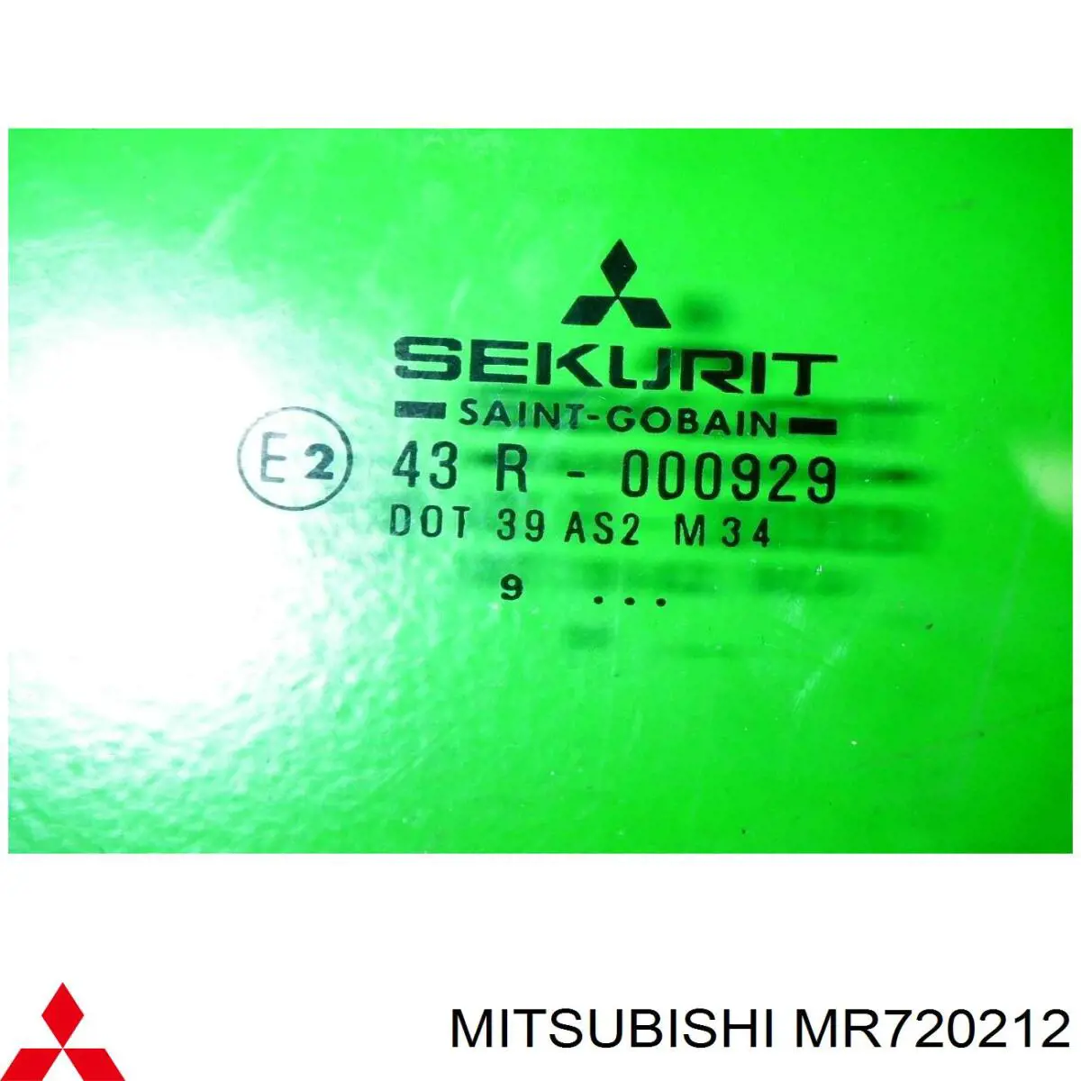 MR720212 Mitsubishi Стекло двери передней левой