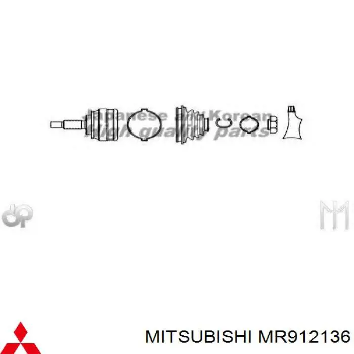 ШРУС наружный передний Mitsubishi MR912136