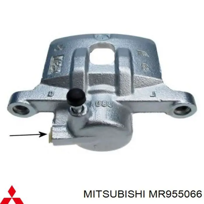 MR955066 Mitsubishi суппорт тормозной задний правый