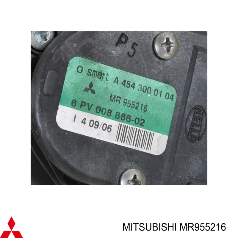 Педаль газа (акселератора) Mitsubishi MR955216 цена, от 25.34 USD