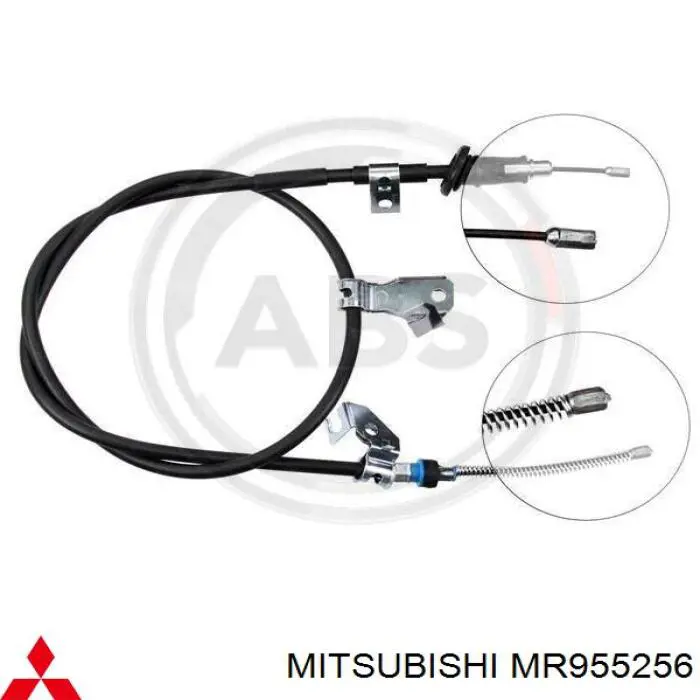 Задний правый трос ручника MR955256 Mitsubishi