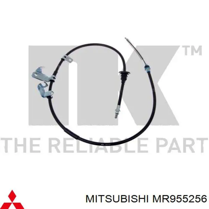 Cable de freno de mano trasero derecho MR955256 Mitsubishi