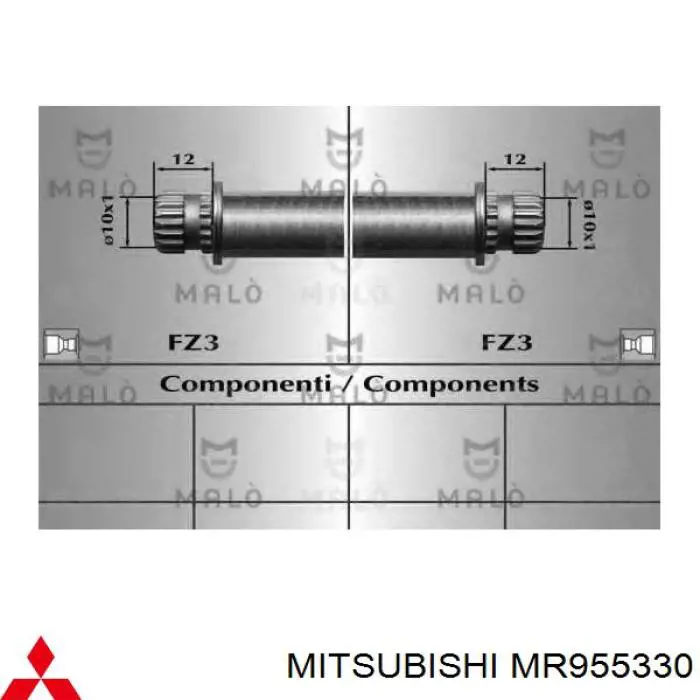 Задний тормозной шланг C80066ABE ABE