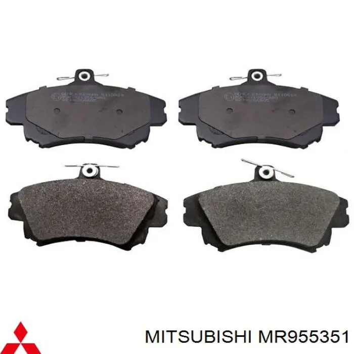 Pastillas delanteras MR955351 Mitsubishi