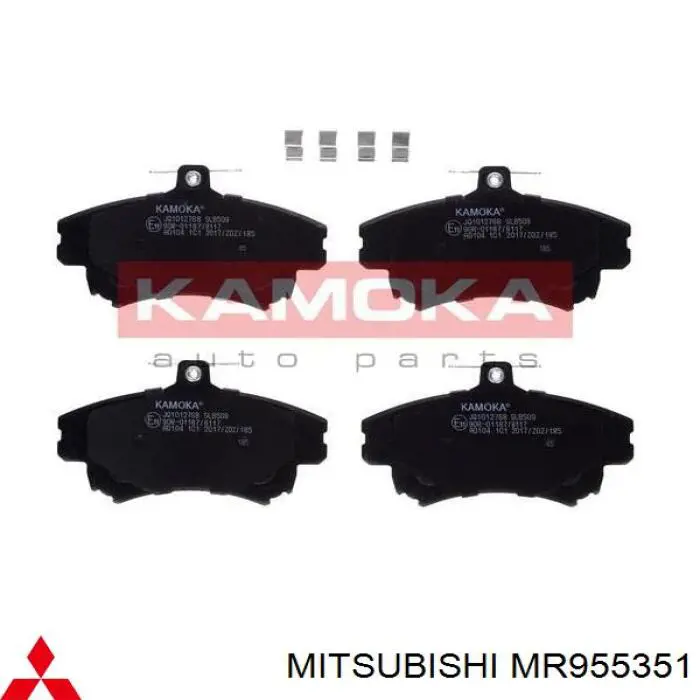 Купить MR955351 Mitsubishi Колодки тормозные