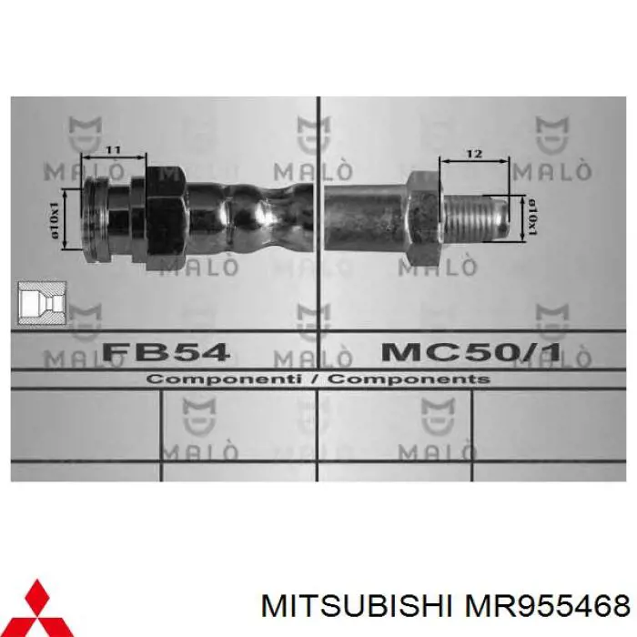 Задний тормозной шланг T54040 Brembo