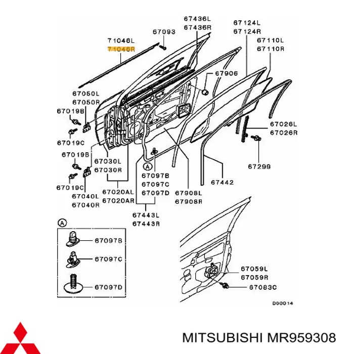 MR959308 Mitsubishi 